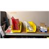 Image 2 : STEEL SHELVING UNIT WITH CONTENTS- ASSORTED WORK GLOVES, HARDWARE, TOOLS & MISC ITEMS