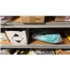 Image 9 : STEEL SHELVING UNIT WITH CONTENTS- ASSORTED WORK GLOVES, HARDWARE, TOOLS & MISC ITEMS