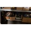 Image 11 : METAL SHELVING UNIT WITH CONTENTS- ASSORTED PAINTS, COMPOUNDS, WELDING REGULATORS, DRILL BITS,