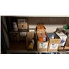 Image 8 : METAL SHELVING UNIT WITH CONTENTS- ASSORTED PAINTS, COMPOUNDS, WELDING REGULATORS, DRILL BITS,