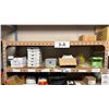 Image 2 : SHELVING UNIT WITH CONTENTS- ASSORTED ELECTRICAL, ULINE PRODUCTS, WELDING PARTS & MISC ITEMS