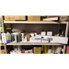 Image 3 : CONTENTS OF 4 SHELVES- ASSORTED ULINE PRODUCTS, TAPE, DISINFECTANT, ULINE BAGS, PACKAGING SUPPLIES