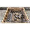 Image 2 : WOODEN PALLET CRATE WITH METAL MACHINE PARTS