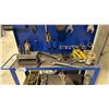 Image 4 : BLUE METAL WORK STATION WITH ASSORTED COMBINATION WRENCHES, BITS, SOCKETS & MORE