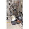 Image 3 : GROUP OF ASSORTED SHOP SUPPLIES- RIDGID SHOP VAC, BROOMS, SHOVELS & FAN