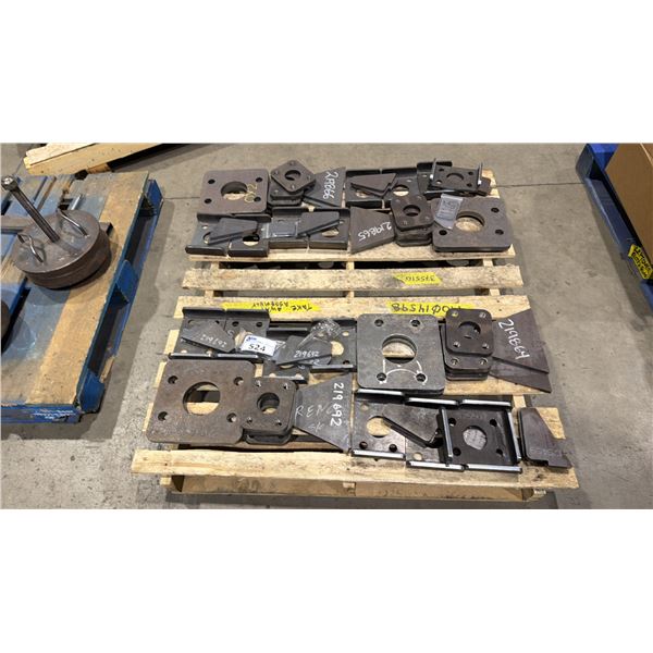 PALLET OF ASSORTED STEEL MACHINE COMPONENTS
