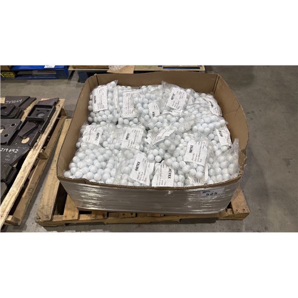 BOX OF ROTEX 172065 POLYMER 1-3/8" SCREENING BALLS