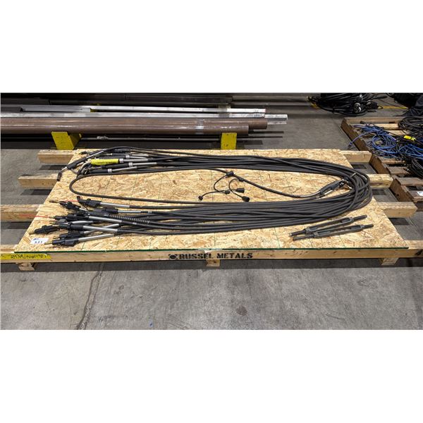 LARGE GROUP OF APPROX 13 WELDING LINES WITH TORCH