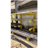 Image 2 : CANTILEVER YELLOW METAL MATERIAL RACK APPROX 6'W X 5'D X 6.5'H *LAST DAY REMOVAL*