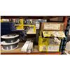 Image 7 : ORANGE BLUE PALLET RACKING SHELF/UNIT - ASSORTED WELDING ELECTRODE WIRE & MISC ITEMS