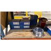 Image 9 : ORANGE BLUE PALLET RACKING SHELF/UNIT - ASSORTED WELDING ELECTRODE WIRE & MISC ITEMS