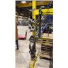 Image 2 : YELLOW METAL SHOP RACK WITH ASSORTMENT OF LIFT CHAINS, SHACKLES & OTHER LIFTING ACCESSORIES