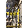 Image 4 : YELLOW METAL SHOP RACK WITH ASSORTMENT OF LIFT CHAINS, SHACKLES & OTHER LIFTING ACCESSORIES