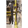 Image 5 : YELLOW METAL SHOP RACK WITH ASSORTMENT OF LIFT CHAINS, SHACKLES & OTHER LIFTING ACCESSORIES