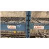 Image 2 : 3 BAYS OF BLUE INDUSTRIAL PALLET RACKING INCLUDING (4)-12FT UPRIGHT, (14)-9FT SIDE APPROX 36' ACROSS