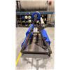 Image 2 : A FRAME MOBILE POLY ROLL STAND WITH APPROX 32 ROLLS OF ASSORTED POLY MATERIAL