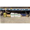 Image 1 : 4 ROLLS OF STEEL BANDING & 7 BOXES OF STEEL STRAPPING SEALS & CLIPS