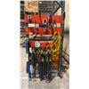 Image 1 : LARGE GROUP OF ASSORTED LIFTING EQUIPMENT- LARGE CHAIN LIFTS, SLINGS, SHACKLES, ETC