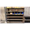 Image 1 : METAL FRAMED WITH WOOD SHELVING UNIT APPROX 6.9'L X 2'D X 6'H *CONTENTS NOT INCLUDED*