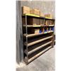 Image 3 : METAL FRAMED WITH WOOD SHELVING UNIT APPROX 6.9'L X 2'D X 6'H *CONTENTS NOT INCLUDED*