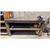 Image 1 : 1/2" STEEL TOP WELDERS TABLE WITH IRWIN RECORD NO.6 BENCH VICE APPROX  6'L X 2.5'D X 3'H