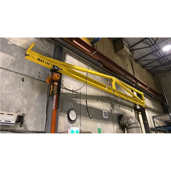 1/2 TON CAPACITY JIB CRANE WITH CHAIN HOIST