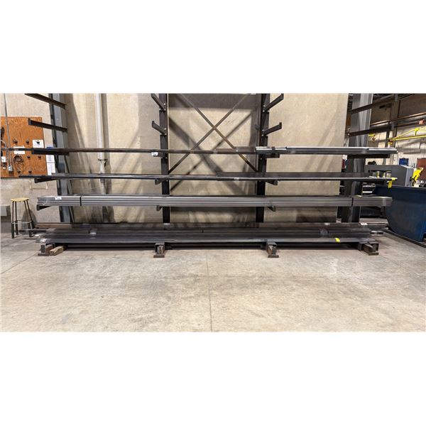 ASSORTED STEEL STOCK - ROUND BAR, SQUARE TUBE, RECTANGLE TUBE & MORE