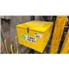 Image 3 : YELLOW WOODEN FIRST AID BOX WITH CONTENTS