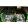 Image 13 : GREY METAL/WOOD SHELVING UNIT WITH ASSORTED HARDWARE- WASHERS, BOLTS, NUTS, CAP SCREWS & MORE
