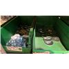 Image 15 : GREY METAL/WOOD SHELVING UNIT WITH ASSORTED HARDWARE- WASHERS, BOLTS, NUTS, CAP SCREWS & MORE