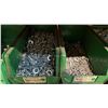 Image 16 : GREY METAL/WOOD SHELVING UNIT WITH ASSORTED HARDWARE- WASHERS, BOLTS, NUTS, CAP SCREWS & MORE