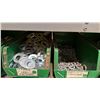 Image 21 : GREY METAL/WOOD SHELVING UNIT WITH ASSORTED HARDWARE- WASHERS, BOLTS, NUTS, CAP SCREWS & MORE