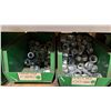 Image 22 : GREY METAL/WOOD SHELVING UNIT WITH ASSORTED HARDWARE- WASHERS, BOLTS, NUTS, CAP SCREWS & MORE