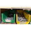 Image 7 : GREY METAL/WOOD SHELVING UNIT WITH ASSORTED HARDWARE- WASHERS, BOLTS, NUTS, CAP SCREWS & MORE