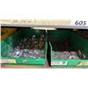 Image 8 : GREY METAL/WOOD SHELVING UNIT WITH ASSORTED HARDWARE- WASHERS, BOLTS, NUTS, CAP SCREWS & MORE
