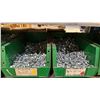 Image 9 : GREY METAL/WOOD SHELVING UNIT WITH ASSORTED HARDWARE- WASHERS, BOLTS, NUTS, CAP SCREWS & MORE