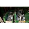 Image 13 : GREY METAL/WOOD SHELVING UNIT WITH ASSORTED HARDWARE- WASHERS, BOLTS, NUTS, CAP SCREWS & MORE