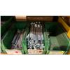 Image 15 : GREY METAL/WOOD SHELVING UNIT WITH ASSORTED HARDWARE- WASHERS, BOLTS, NUTS, CAP SCREWS & MORE
