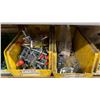 Image 16 : GREY METAL/WOOD SHELVING UNIT WITH ASSORTED HARDWARE- WASHERS, BOLTS, NUTS, CAP SCREWS & MORE