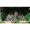 Image 21 : GREY METAL/WOOD SHELVING UNIT WITH ASSORTED HARDWARE- WASHERS, BOLTS, NUTS, CAP SCREWS & MORE