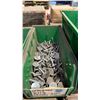 Image 7 : GREY METAL/WOOD SHELVING UNIT WITH ASSORTED HARDWARE- WASHERS, BOLTS, NUTS, CAP SCREWS & MORE