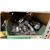 Image 19 : GREY METAL/WOOD SHELVING UNIT WITH ASSORTED HARDWARE- WASHERS, BOLTS, NUTS, CAP SCREWS & MORE