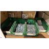 Image 23 : GREY METAL/WOOD SHELVING UNIT WITH ASSORTED HARDWARE- WASHERS, BOLTS, NUTS, CAP SCREWS & MORE