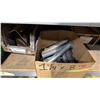 Image 34 : GREY METAL/WOOD SHELVING UNIT WITH ASSORTED HARDWARE- WASHERS, BOLTS, NUTS, CAP SCREWS & MORE