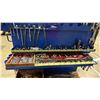 Image 10 : BLUE MOBILE TOOL CART WITH ASSORTED TOOLS- WRENCHES, SOCKETS, BITS, RATCHETS, BESSEY CLAMPS,