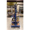 Image 2 : BLUE MOBILE TOOL CART WITH ASSORTED TOOLS- WRENCHES, SOCKETS, BITS, RATCHETS, BESSEY CLAMPS,