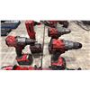 Image 2 : GROUP OF MILWAUKEE CORDLESS POWER TOOLS- 3 DRILLS, 1 WORK LIGHT, 3 CHARGERS & 7 BATTERIES