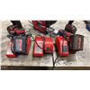 Image 4 : GROUP OF MILWAUKEE CORDLESS POWER TOOLS- 2 DRILLS, 1 WORK LIGHT,1 RACHET, 1 GREASE GUN,
