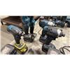 Image 2 : GROUP OF MAKITA CORDLESS POWER TOOLS- 3 DRILLS, 2 WORK LIGHTS, 3 CHARGERS & 7 BATTERIES