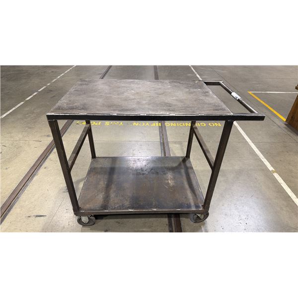 2 TIER METAL SHOP CART
